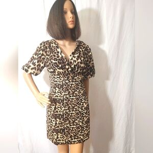 ATHINA Leopard Print Mini Dress